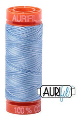 Aurifil Mako 50wt Cotton 200 m 220 yd. spool - 3770 Stone Washed Denim
